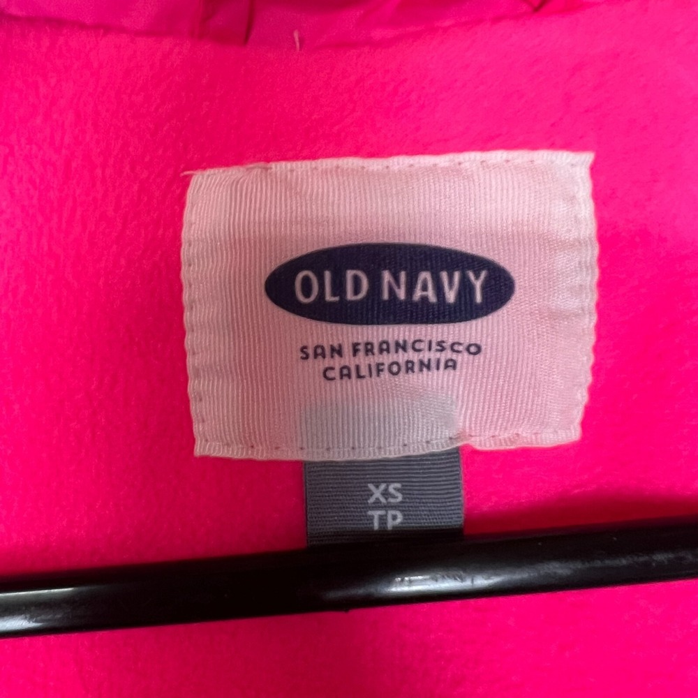 Old Navy Puffer Vest Womens XS Hot Pink Zip Pockets Love Valentines Day Preppy - Picture 3 of 8
